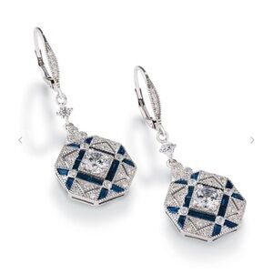 Sterling Silver Art Deco Resurgence Earrings By Stauer